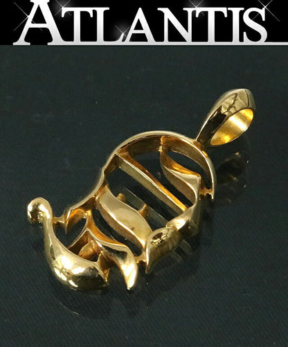 CHROME HEARTS 22K Vertical Logo Pendant Charm Size ONE SIZE