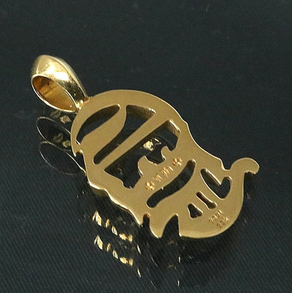 CHROME HEARTS 22K Vertical Logo Pendant Charm Size ONE SIZE