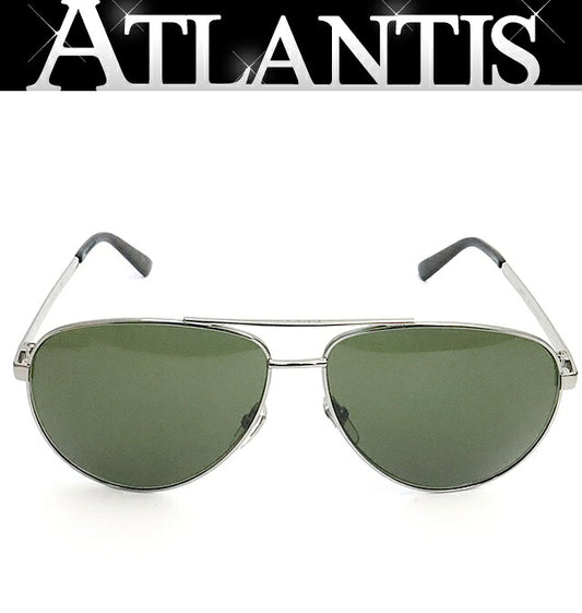 GUCCI Teardrop Sherry Line Sunglasses Silver Size 61□13-140