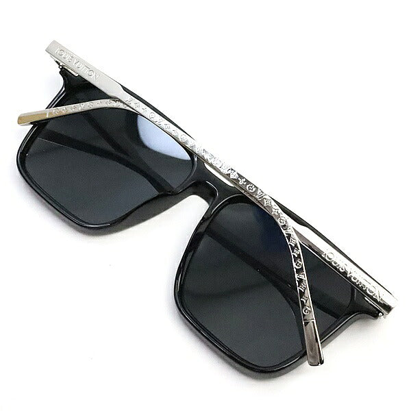 Louis Vuitton LV Rise Square Sunglasses Black Size 56□16-150