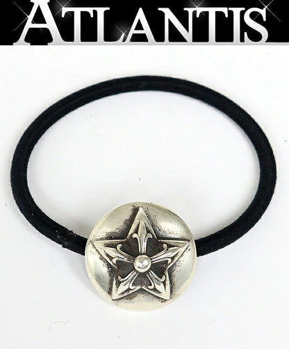 CHROME HEARTS 5-Point Star Concho Hair Tie Silver SV925