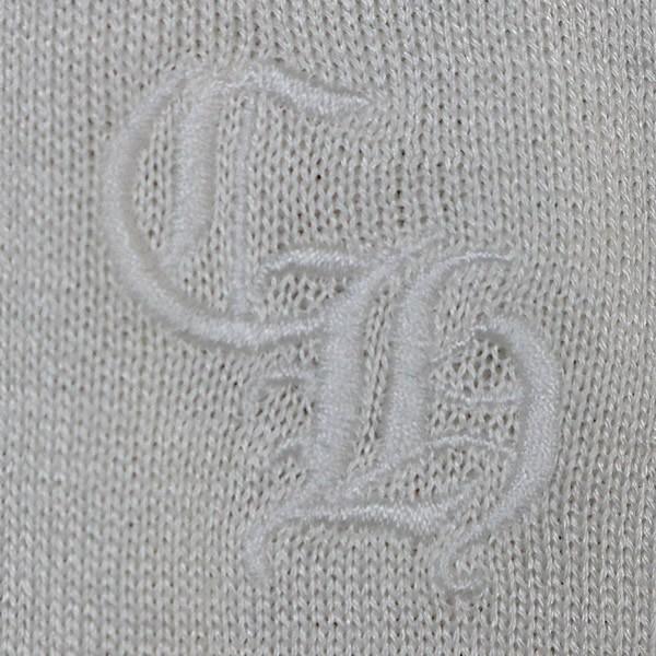 CHROME HEARTS Y NOT Cross Patch Long Sleeve Tee White Size M
