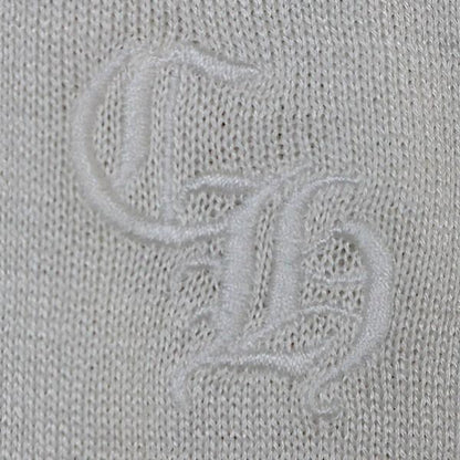 CHROME HEARTS Y NOT Cross Patch Long Sleeve Tee White Size M
