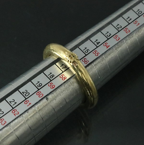 REDMAN 18K Gold Round Ring Size ONE SIZE