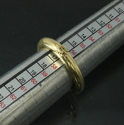 REDMAN 18K Gold Round Ring Size ONE SIZE