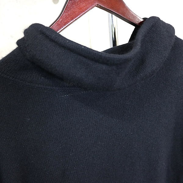 CHROME HEARTS Cashmere Cross Patch Knit Hoodie Black Size L