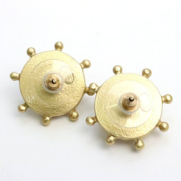 CHANEL CC Ladder Faux Pearl Earrings Gold Size ONE SIZE