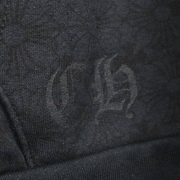 CHROME HEARTS CH Plus All Over Print Zip Hoodie Black Size M