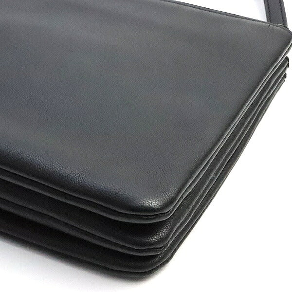 CELINE Trio Small Leather Black Shoulder Bag Size ONE SIZE