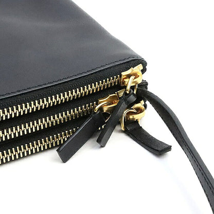 CELINE Trio Small Leather Black Shoulder Bag Size ONE SIZE