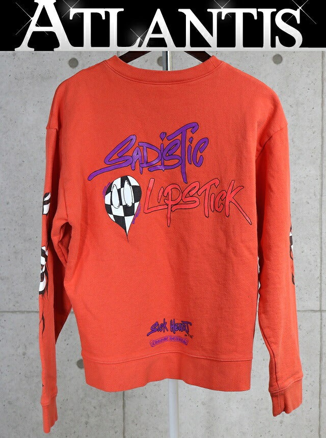CHROME HEARTS PPO Matty Boy SPARK Print Crewneck Red Size L