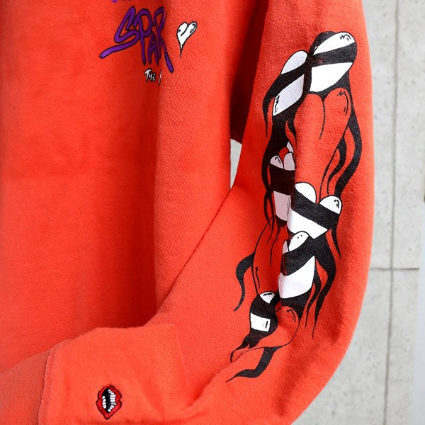 CHROME HEARTS PPO Matty Boy SPARK Print Crewneck Red Size L