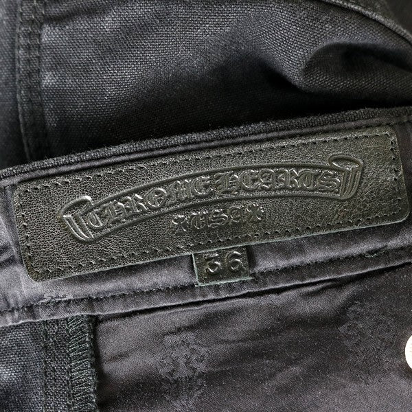 CHROME HEARTS Cross Patch Carpenter Double Knee Shorts Size 36