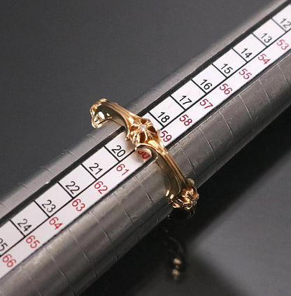 CHROME HEARTS 22K Plus & Bone Diamond Ring Size ONE SIZE