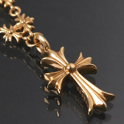 CHROME HEARTS 22K Tiny Fat Cross Pave Dia Size ONE SIZE