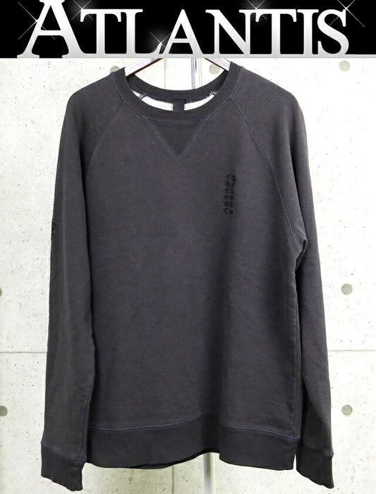 CHROME HEARTS Y NOT Embroidered Crewneck Gray Size L
