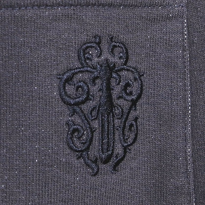 CHROME HEARTS Y NOT Embroidered Sweatpants Gray Size M