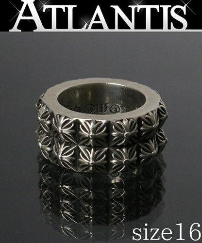 CHROME HEARTS Double Pete Punk Ring Silver Size ONE SIZE