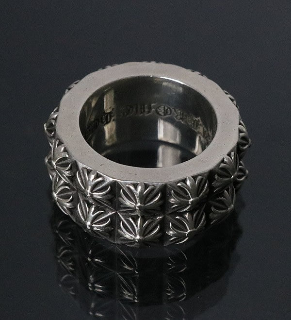 CHROME HEARTS Double Pete Punk Ring Silver Size ONE SIZE