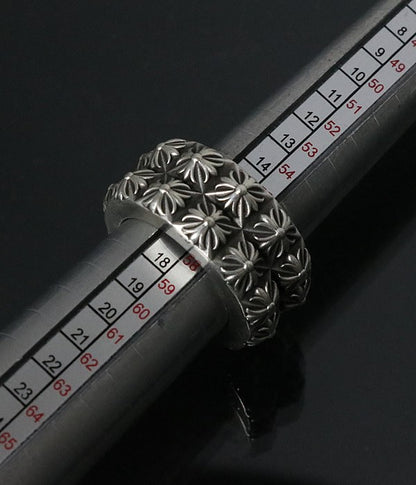 CHROME HEARTS Double Pete Punk Ring Silver Size ONE SIZE