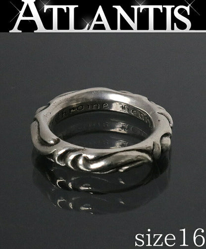 CHROME HEARTS Scroll Band Ring Silver SV925 Size ONE SIZE