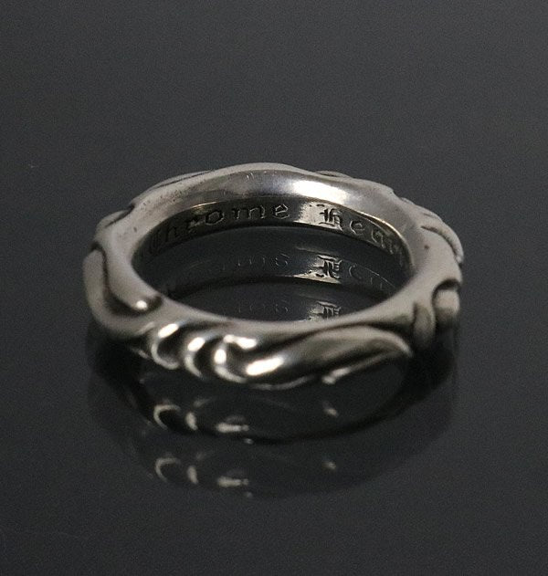 CHROME HEARTS Scroll Band Ring Silver SV925 Size ONE SIZE