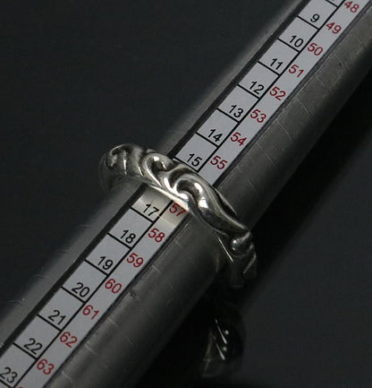 CHROME HEARTS Scroll Band Ring Silver SV925 Size ONE SIZE
