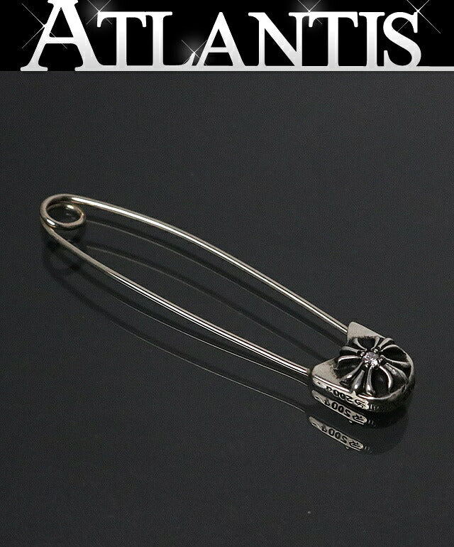 CHROME HEARTS Large Safety Pin 1P Diamond Size ONE SIZE
