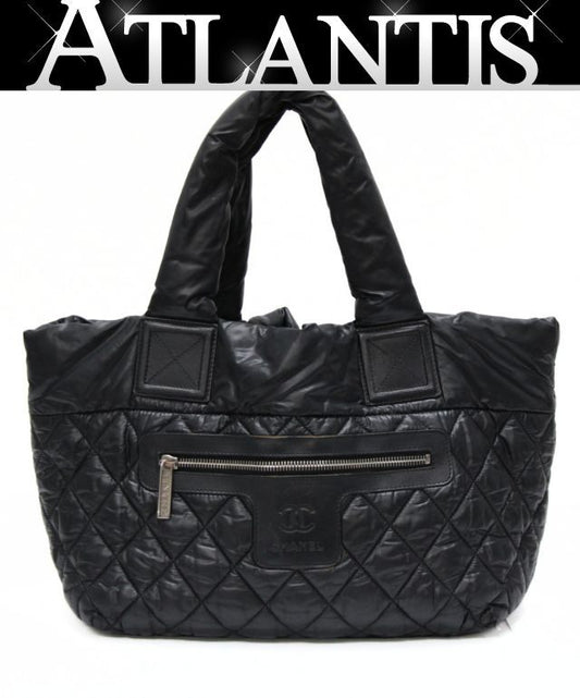 CHANEL Coco Cocoon Reversible Nylon Bag Black Size ONE SIZE