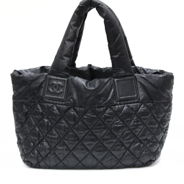 CHANEL Coco Cocoon Reversible Nylon Bag Black Size ONE SIZE