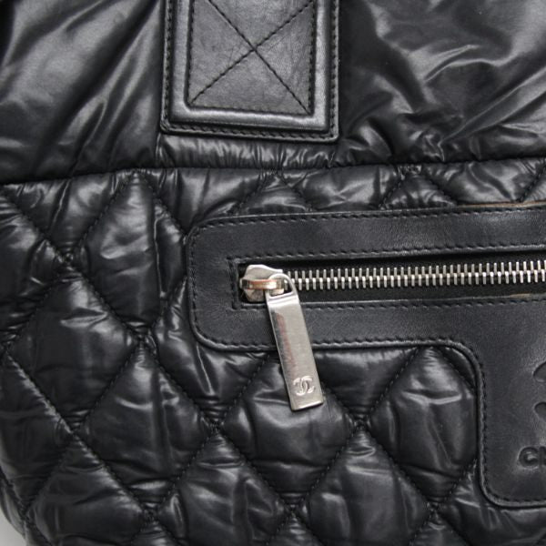 CHANEL Coco Cocoon Reversible Nylon Bag Black Size ONE SIZE