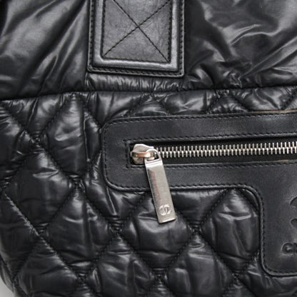 CHANEL Coco Cocoon Reversible Nylon Bag Black Size ONE SIZE