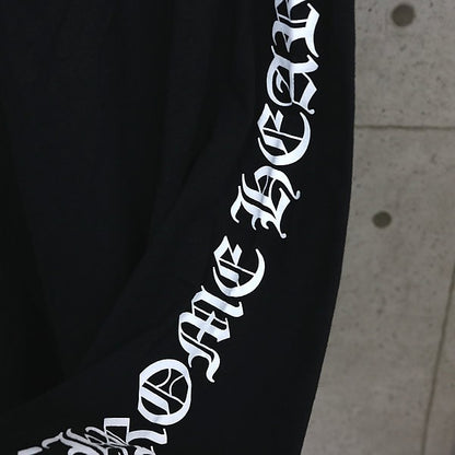 CHROME HEARTS Old English Scroll Label Long Sleeve Tee Black Size XL