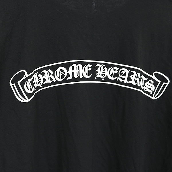 CHROME HEARTS Old English Scroll Label Long Sleeve Tee Black Size XL
