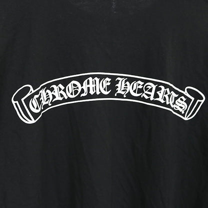CHROME HEARTS Old English Scroll Label Long Sleeve Tee Black Size XL
