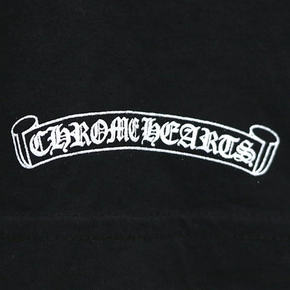 CHROME HEARTS Old English Scroll Label Long Sleeve Tee Black Size XL