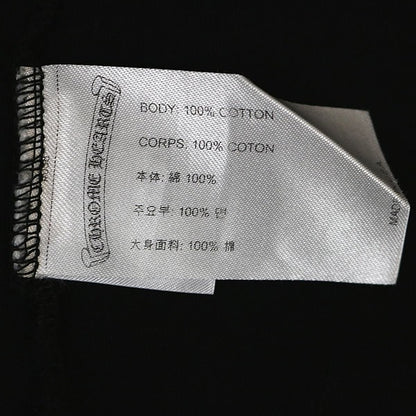 CHROME HEARTS Old English Scroll Label Long Sleeve Tee Black Size XL