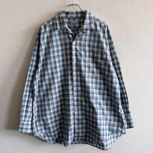 Comme des Garcons 80S Plaid Camp Shirt Size XL