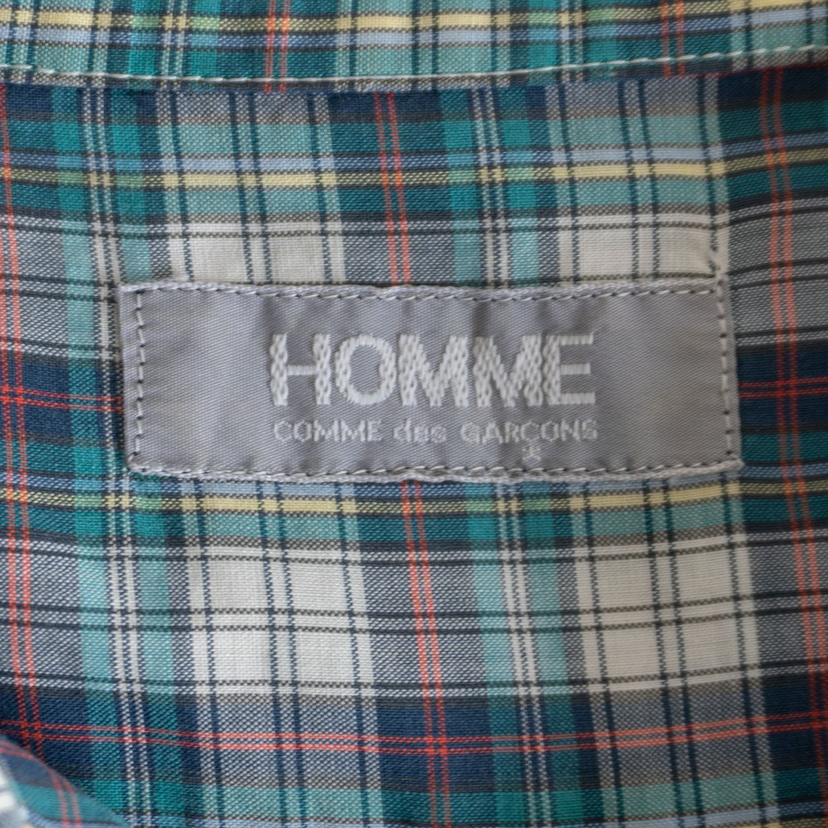 Comme des Garcons 80S Plaid Camp Shirt Size XL