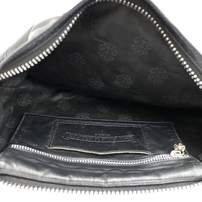 CHROME HEARTS Filigree Plus Leather Clutch Bag Size ONE SIZE