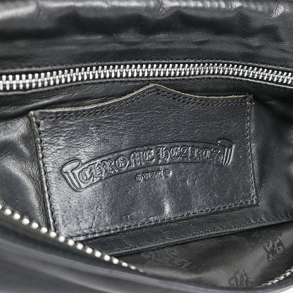 CHROME HEARTS Filigree Plus Leather Clutch Bag Size ONE SIZE