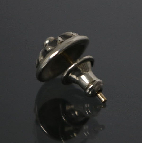 CHROME HEARTS Silver Cross Ball Stud Earring Size ONE SIZE