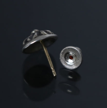 CHROME HEARTS Silver Cross Ball Stud Earring Size ONE SIZE