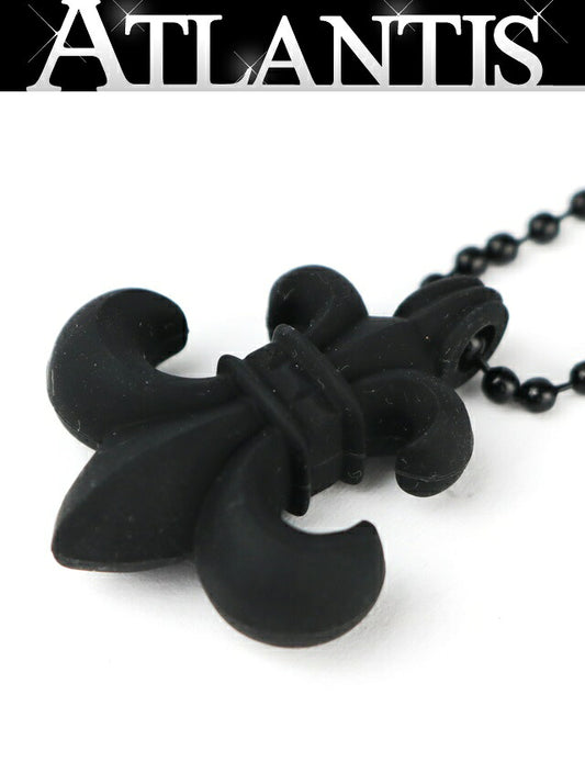 CHROME HEARTS BS Flare Rubber Necklace Black Size ONE SIZE