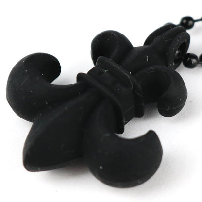 CHROME HEARTS BS Flare Rubber Necklace Black Size ONE SIZE