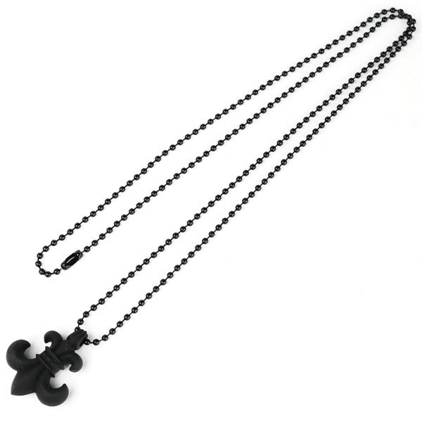 CHROME HEARTS BS Flare Rubber Necklace Black Size ONE SIZE