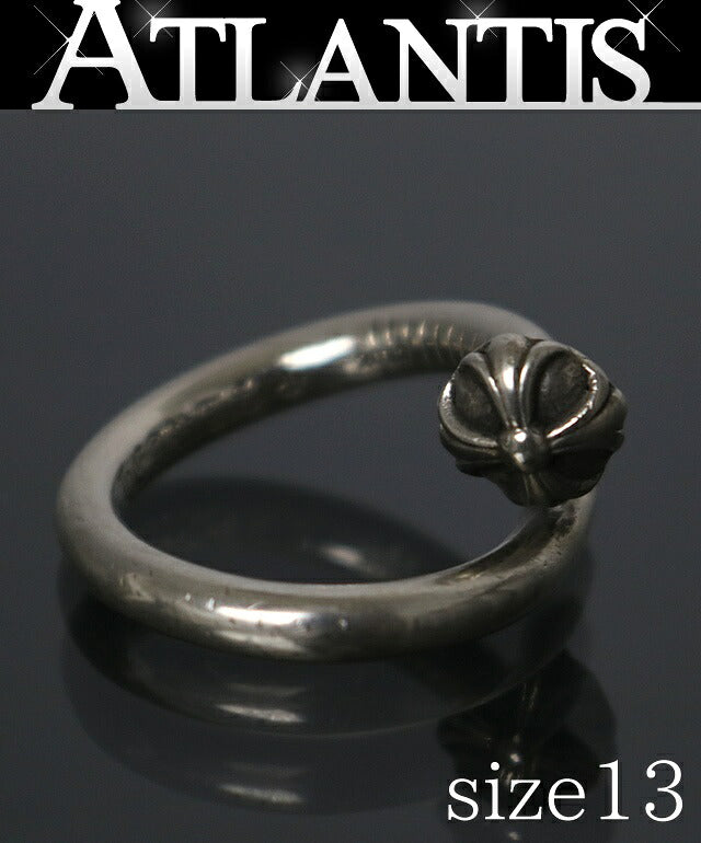 CHROME HEARTS Cross Ball Nail Ring SV925 Size ONE SIZE