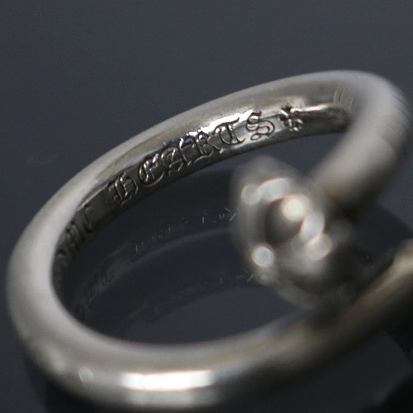 CHROME HEARTS Cross Ball Nail Ring SV925 Size ONE SIZE