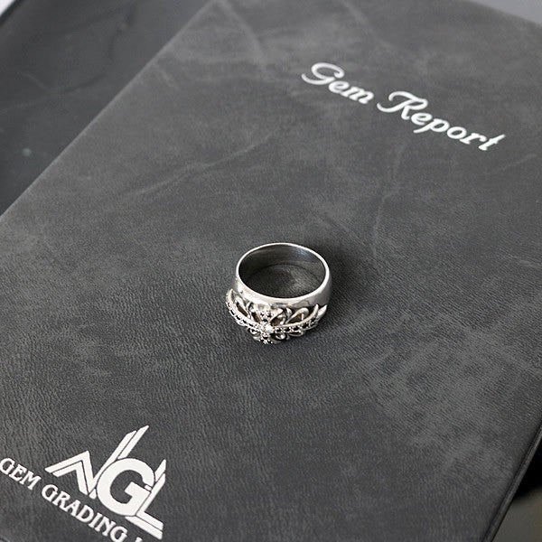 CHROME HEARTS Floral Cross Silver SV925 Size ONE SIZE