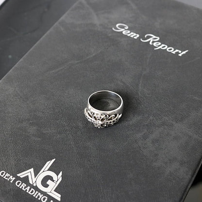 CHROME HEARTS Floral Cross Silver SV925 Size ONE SIZE